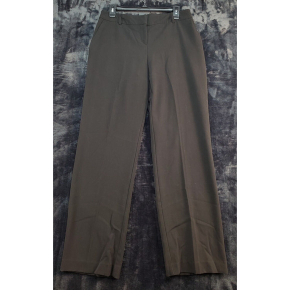 Fashion Bug Dress Pants Women Size 8 Black Polyester Slash Pockets‎ Flat Front - Picture 1 of 7